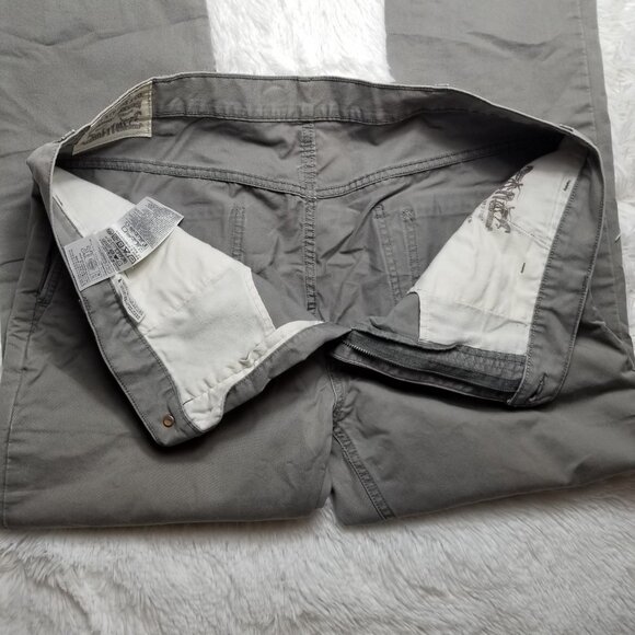 Levis Gray Original Riveted Mens Jeans Size 40 X 30, HIDDEN EXTRA POCKET - Picture 4 of 9
